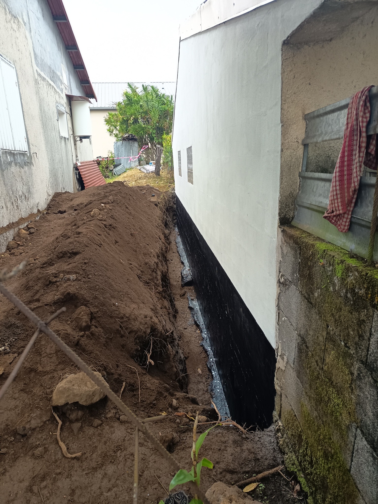 Travaux d'étanchéité terminés